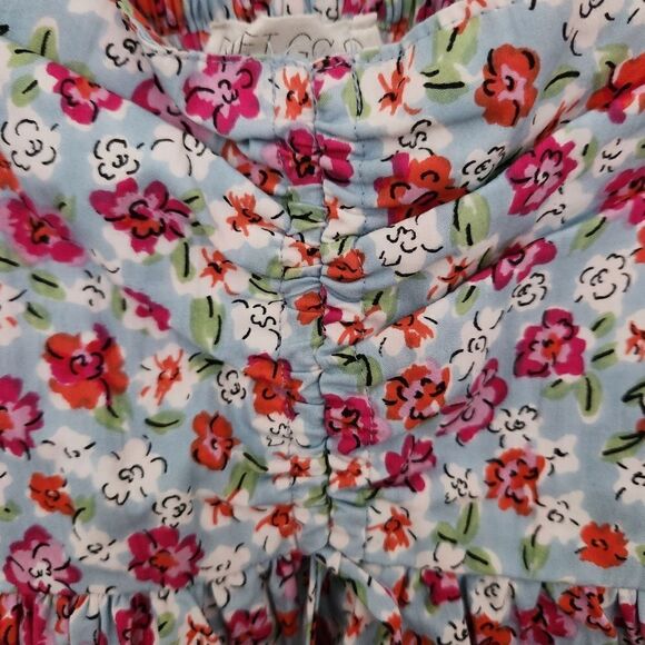 Planet Gold Womens Juniors 100% Cotton Mini Summer Floral Dress Size Small - Picture 4 of 9